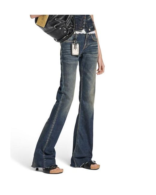 Balenciaga Blue Slim Fit Bootcut Pants