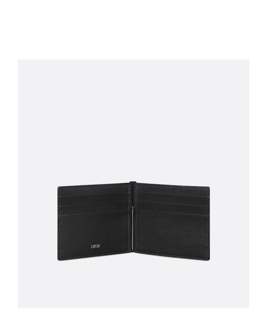 Dior Black Wallet With Money Clip for men