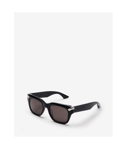 McQueen White Eyewear Square Frame Sunglasses for men
