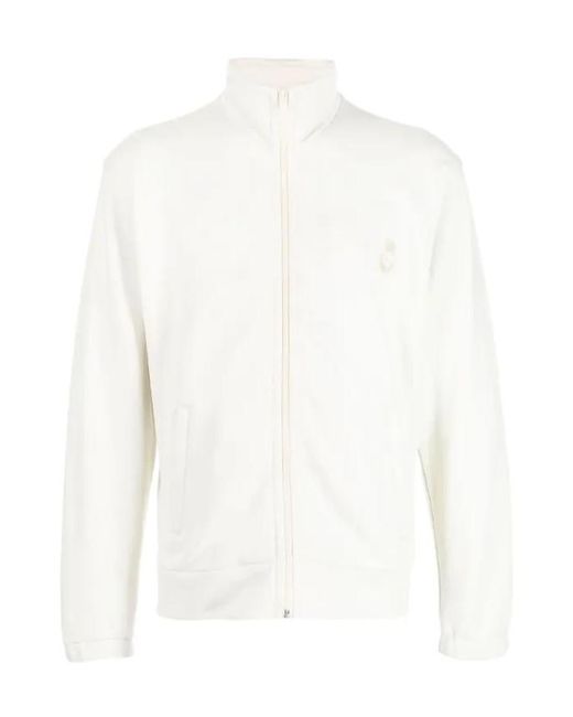 Isabel Marant White Embroidered High-Neck Jacket for men