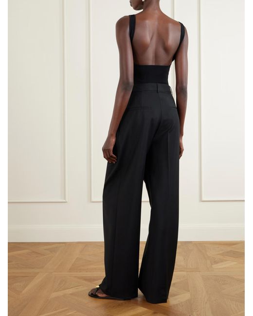 Galvan Black Freya Stretch-Knit Bodysuit
