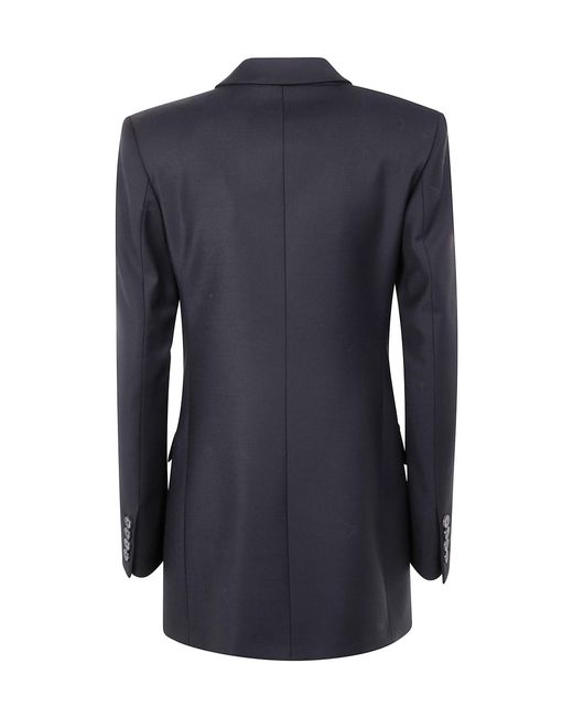 Blumarine Blue Single-Breasted Tailored Blazer