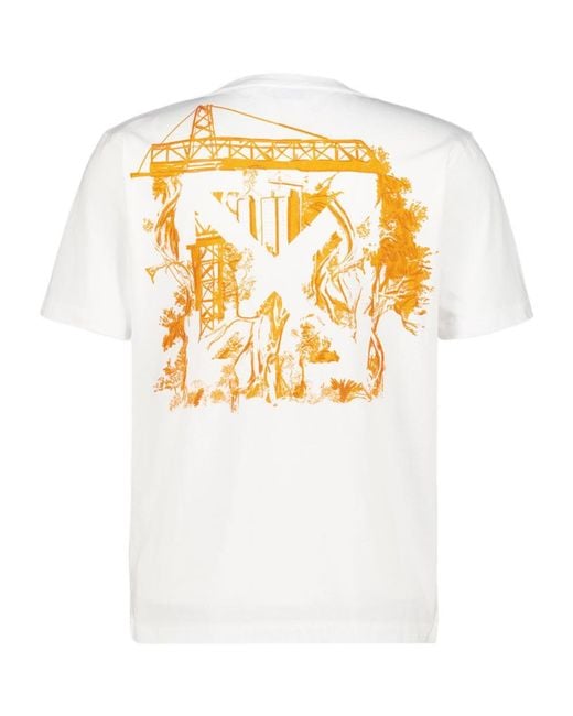 Off-White c/o Virgil Abloh White City Nature Cotton T-Shirt for men
