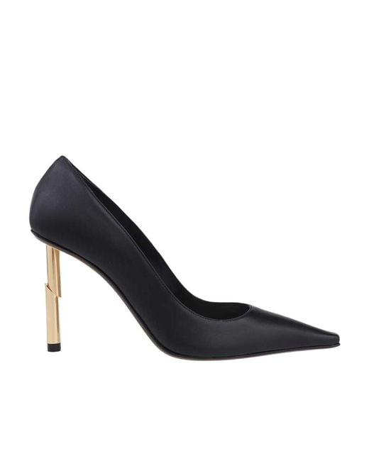 Lanvin Blue High Sculpted Heel Pointed-Toe Pumps