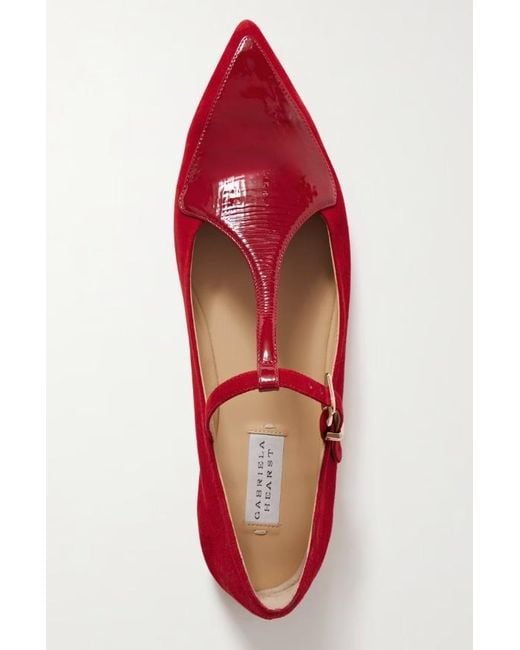 Gabriela Hearst Red Pointed Toe Flats