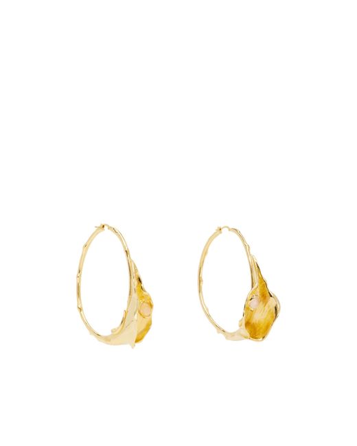 Chloé Metallic Flower Soul Earrings