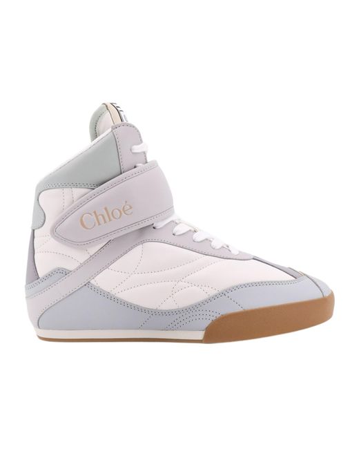 Chloé Gray Chloé Kick High-Top Sneakers