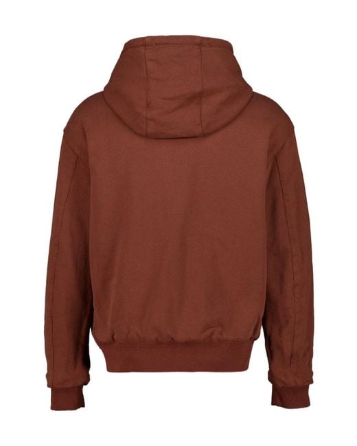 MM6 by Maison Margiela Natural Reversible Zip Drawstring Sweatshirt for men