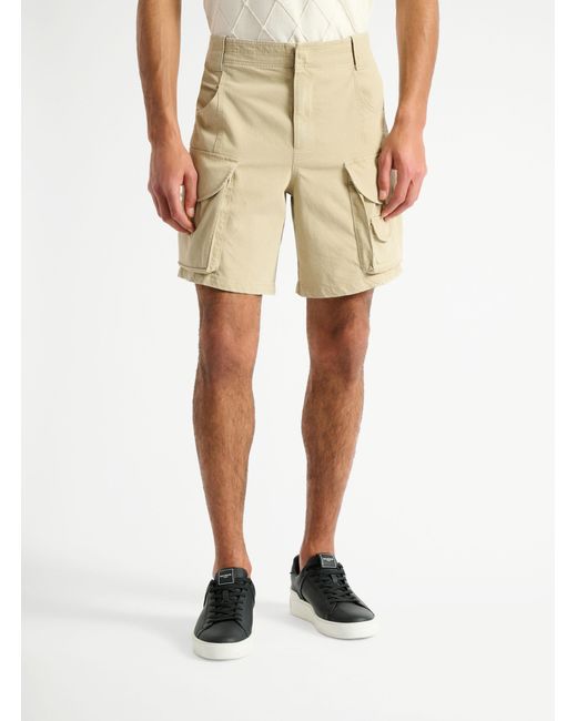 Balmain Natural Cargo Bermuda Shorts for men
