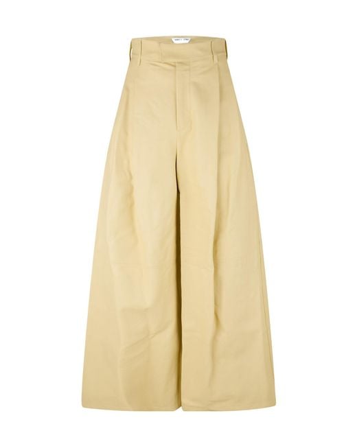 Bottega Veneta Natural Minimalist Stylish Leather Pants for men