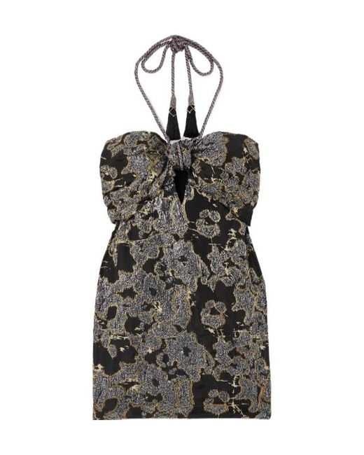 Johanna Ortiz Black Distinguished Avardians Open Back Mini Dress
