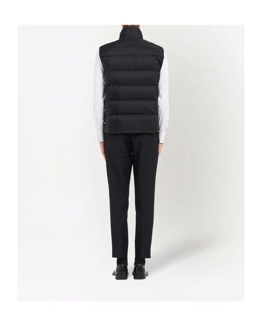 Prada Black Re-Nylon Padded Vest for men