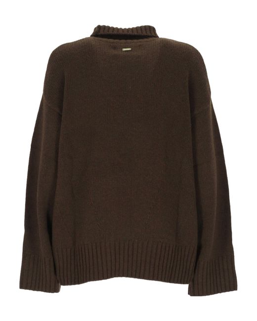 Barbour Brown Long-Sleeved Sweater