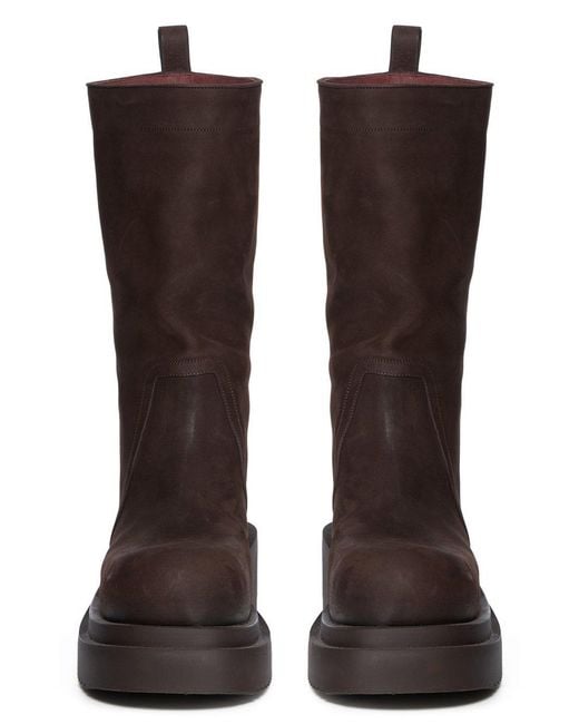 Rick Owens Brown Pull On Bogun Boots for men