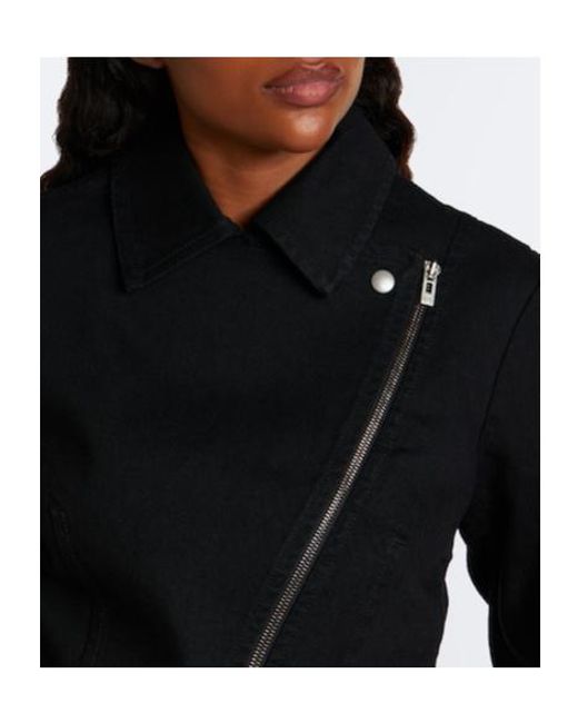 Alaïa Blue Denim Biker Jacket