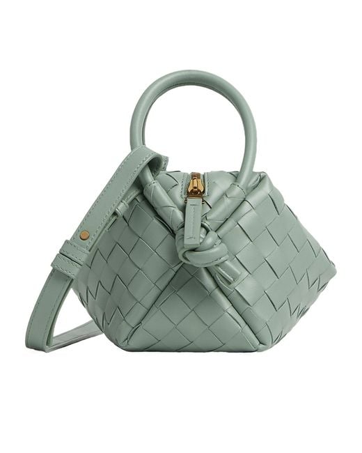 Bottega Veneta Green Intrecciato Small Shoulder Bag