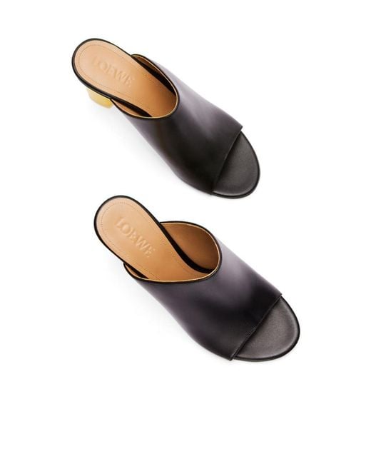 Loewe Black Nail Polish Mule