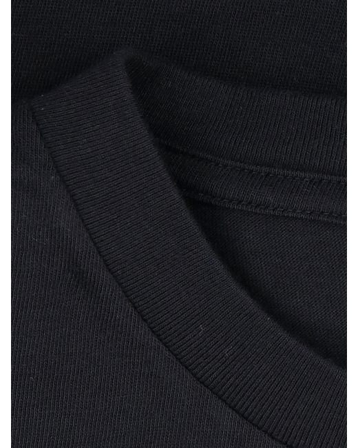 Auralee Black Seamless Crewneck T-Shirt for men