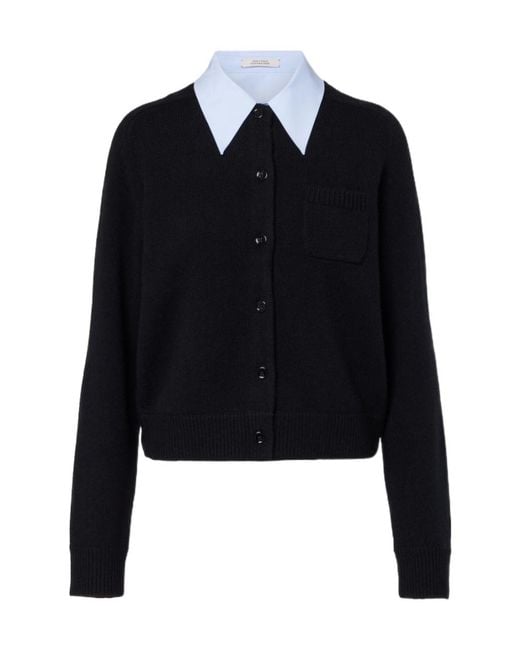 Dorothee Schumacher Black Long-Sleeved Cardigan