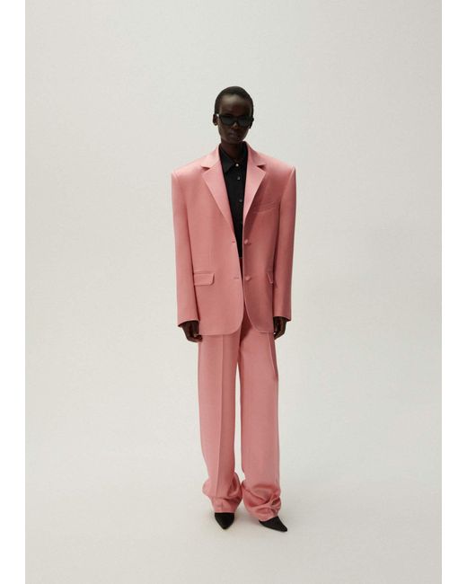Magda Butrym Pink Belt-Loop Casual Pants