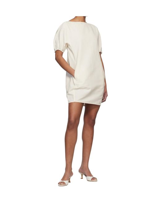 Staud White Didi Mini Dress