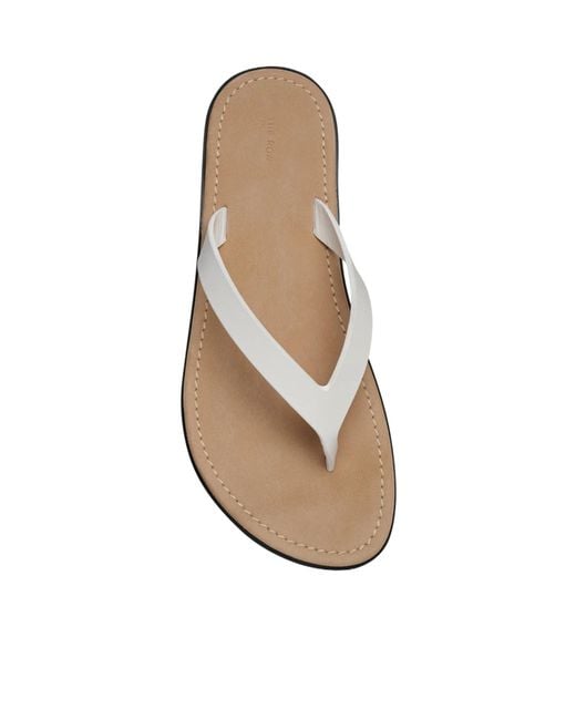 The Row White Beach Flip Flop