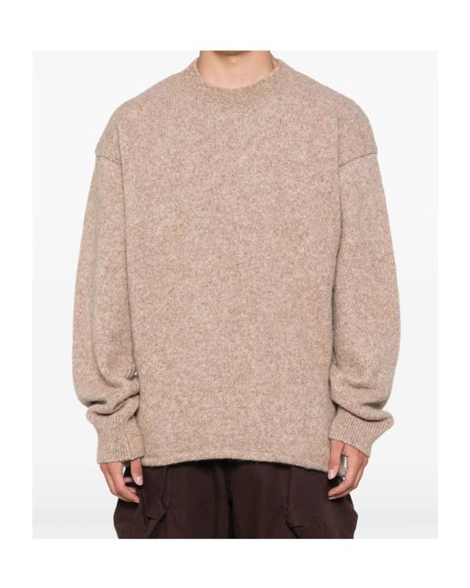 Jacquemus Pink Long-Sleeved Sweater for men
