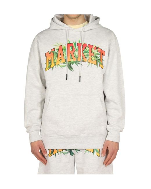 Market White Logo Hoodie Sweater for men