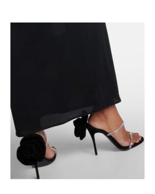Magda Butrym Black Suede Sandals