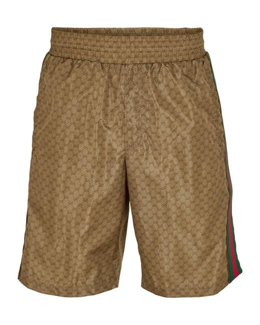 Gucci Green Quickdry Swim Shorts for men