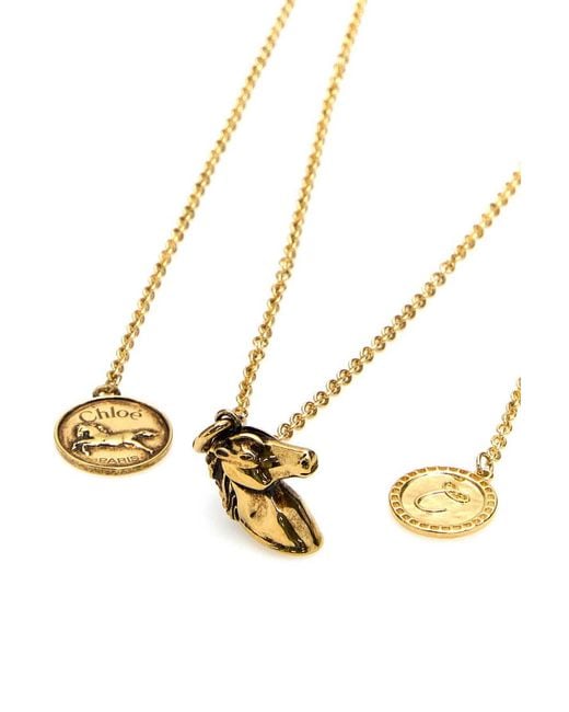 Chloé White Chloé The Chloé Charms Necklace