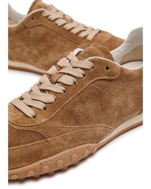 Tod's Brown Sportiva 13M Panelled Leather Sneakers