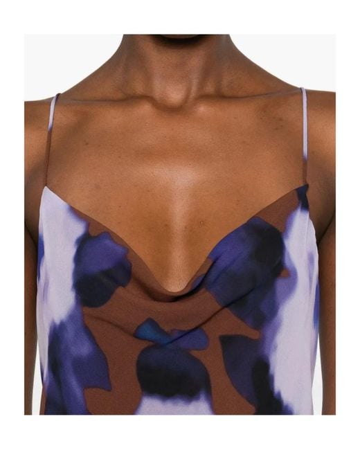 Patrizia Pepe Blue Floral-Print Dress