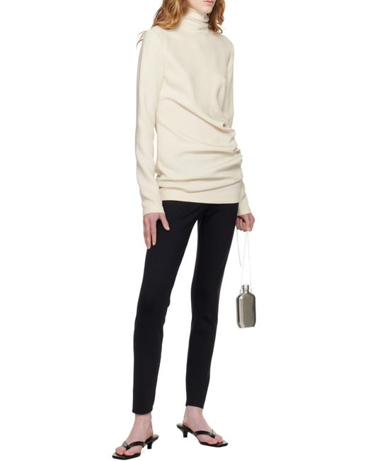 Totême Natural High-Neck Twist Blouse