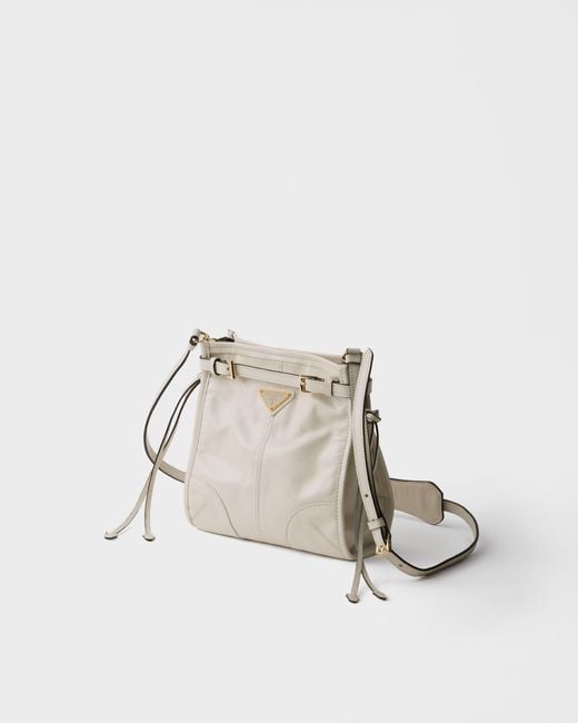 Prada Natural Bonnie Leather Mini Shoulder Bag