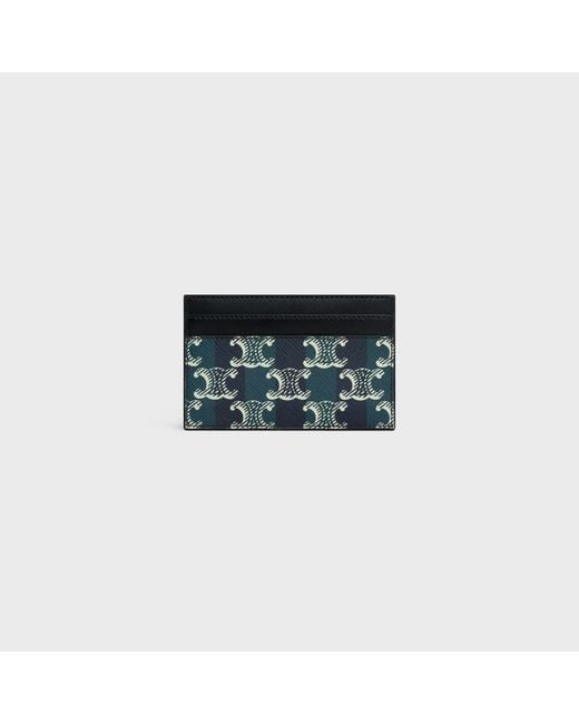 Céline Blue Medium Card Holder for men