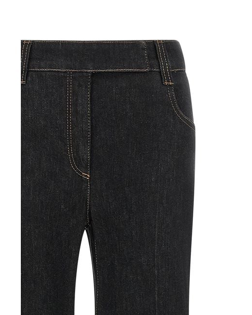 Brunello Cucinelli Black Belt Loop Jeans