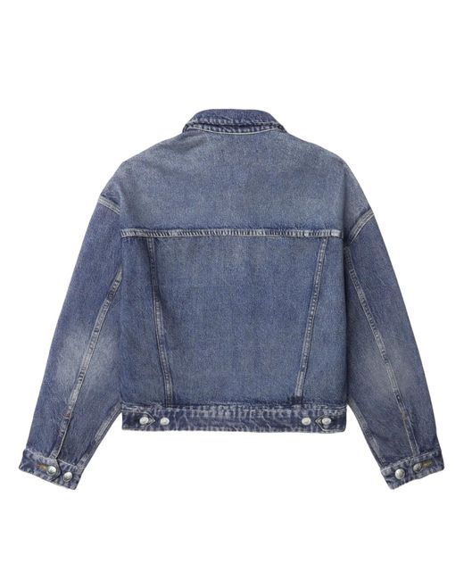Rag & Bone Blue Cropped Denim Jacket