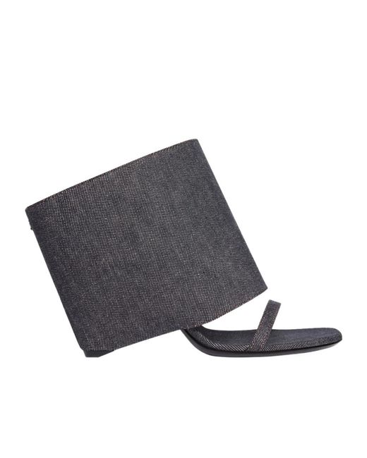 Courreges Blue Oblique Sandals