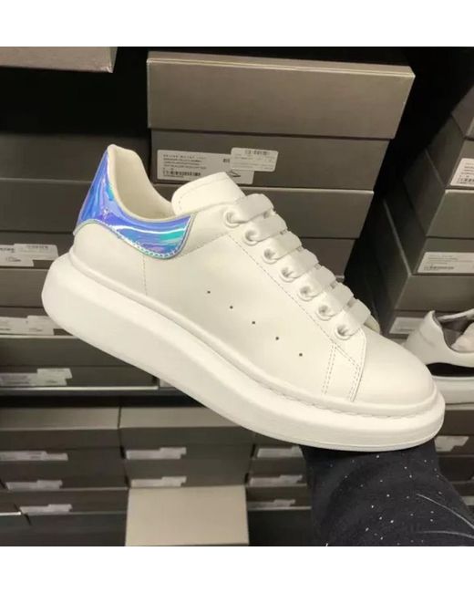 McQueen White Oversized Low-Top Sneakers for men