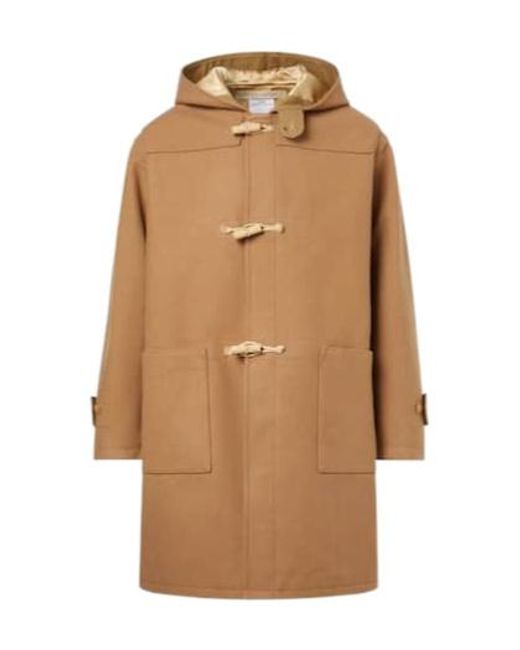 Visvim Natural Commodore Wool And Linen Duffel Coat for men
