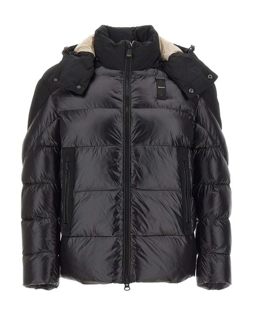 Blauer Usa Black Blauer Kiernan Hooded Down Jacket for men