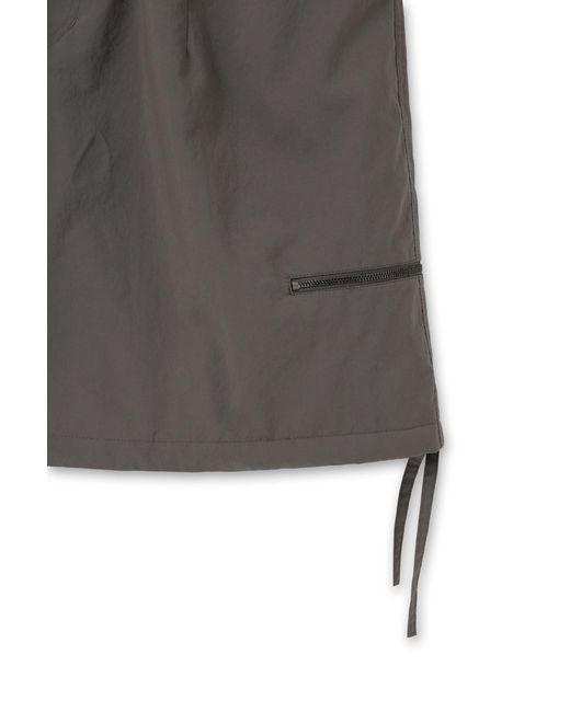 Wooyoungmi Gray Zip Detail Cargo Shorts for men