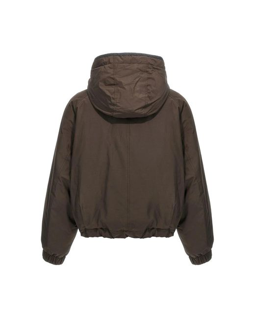 Brunello Cucinelli Green Long-Sleeved Down Jacket