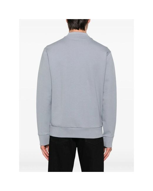 Boss Gray Boss Logo Printed Crewneck Sweatshirt for men