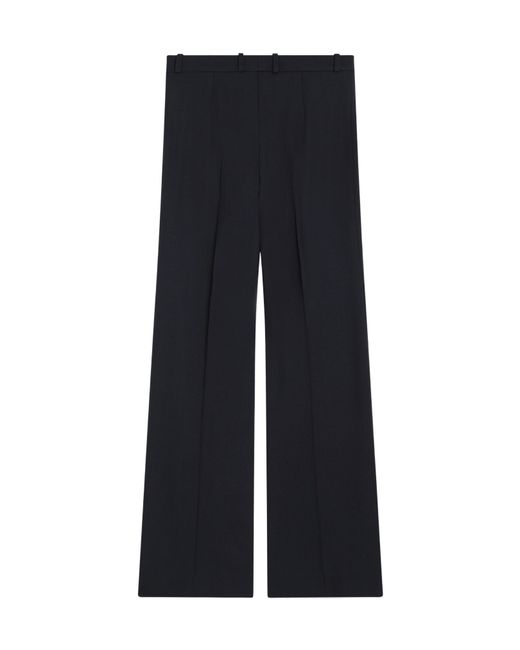Chloé Blue Belt Loop Wool Bell Bottoms