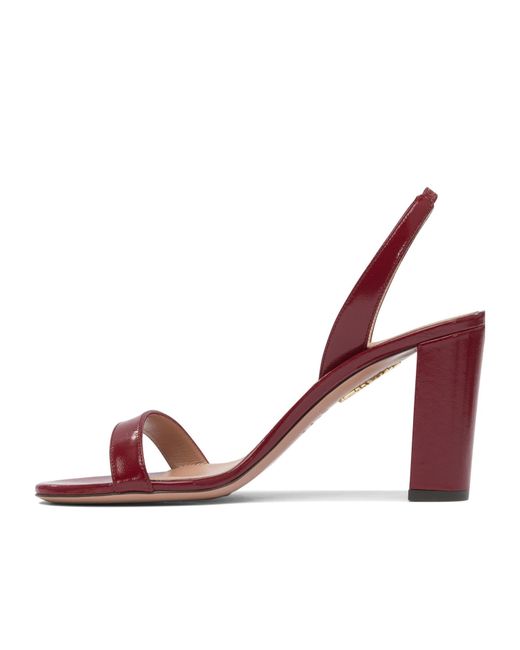 Aquazzura Pink Round Toe High Heel Sandals