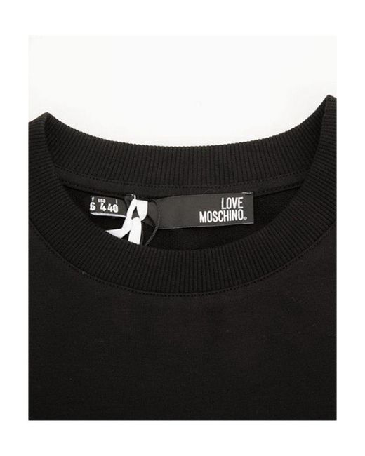 Moschino Black Logo T-Shirt Dress