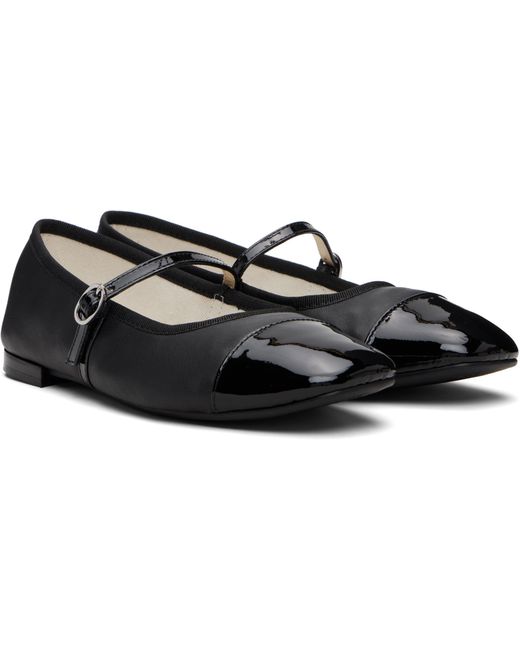 Repetto Black Georgiana Mary Jane Ballet Flats