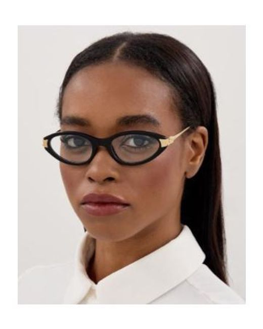 Cartier White Cat Eye Frame Glasses